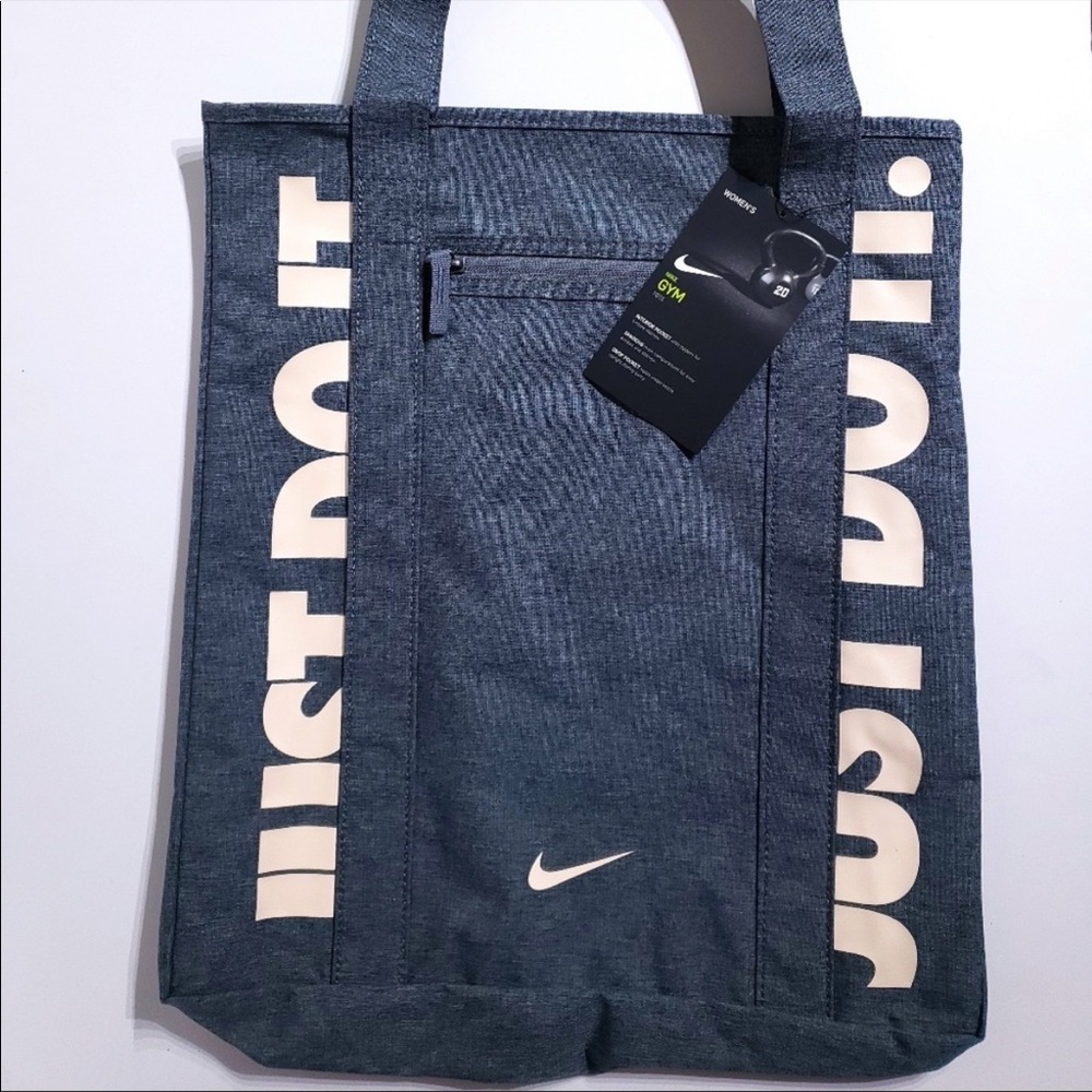 Womens Nike Gym Shoulder Tote Grey Bag BA5446 065